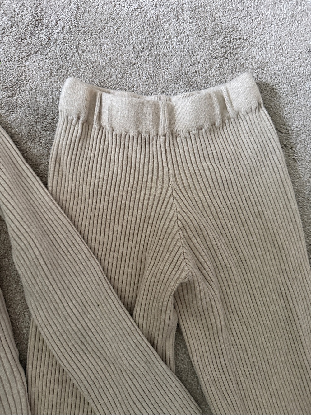 Zele Cream Ribbed Knit Sweater - Picture 3 of 3
